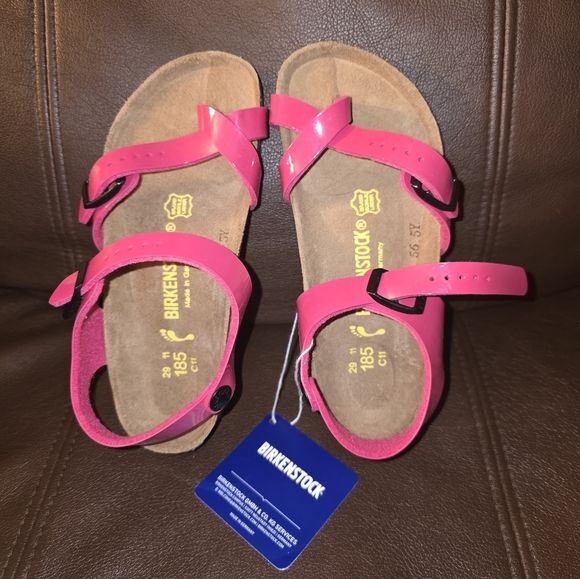 Birkenstock Kids 11 Fuchsia Sandals - Picture 3 of 5